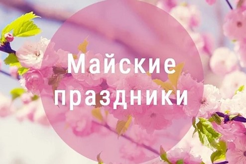 Памятка для родителей на время майских праздников.